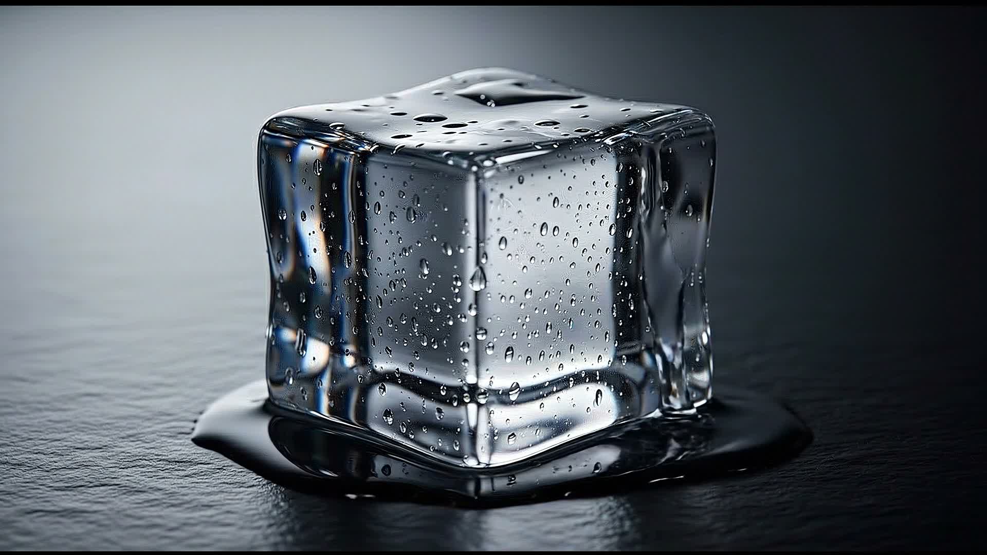 Crystal-clear ice cube